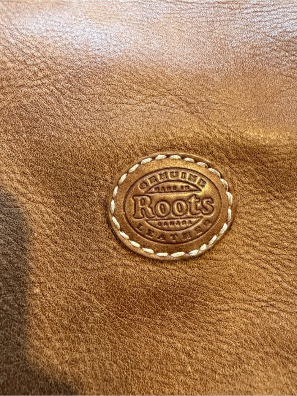 Roots Canada Maple Leaf Urban Pouch Tribe Crossbody Bag Purse Brown Leather - Picture 5 of 11